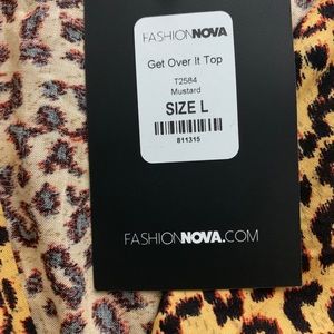 Cheetah print crop top